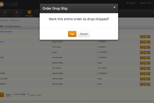 Mark orders that you won't handle the inventory for as drop shipped from the vendor, while automatically creating a drop ship purchase order.